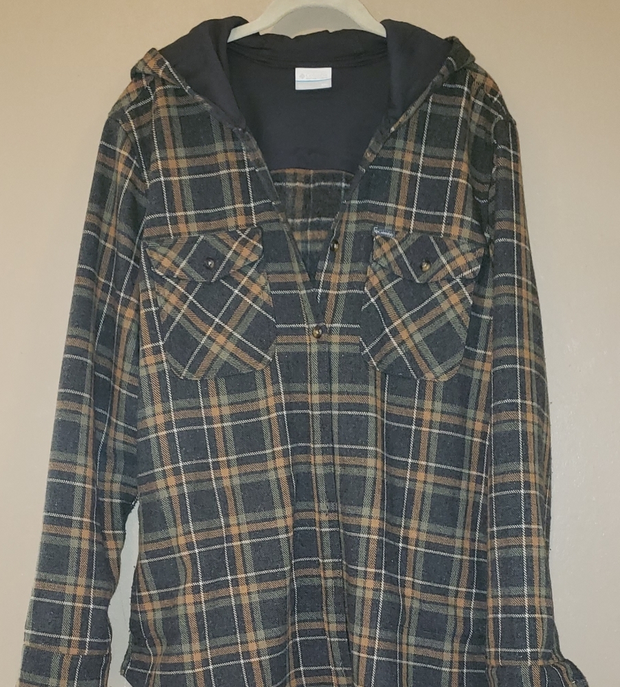 Columbia flannel hooded Shirt